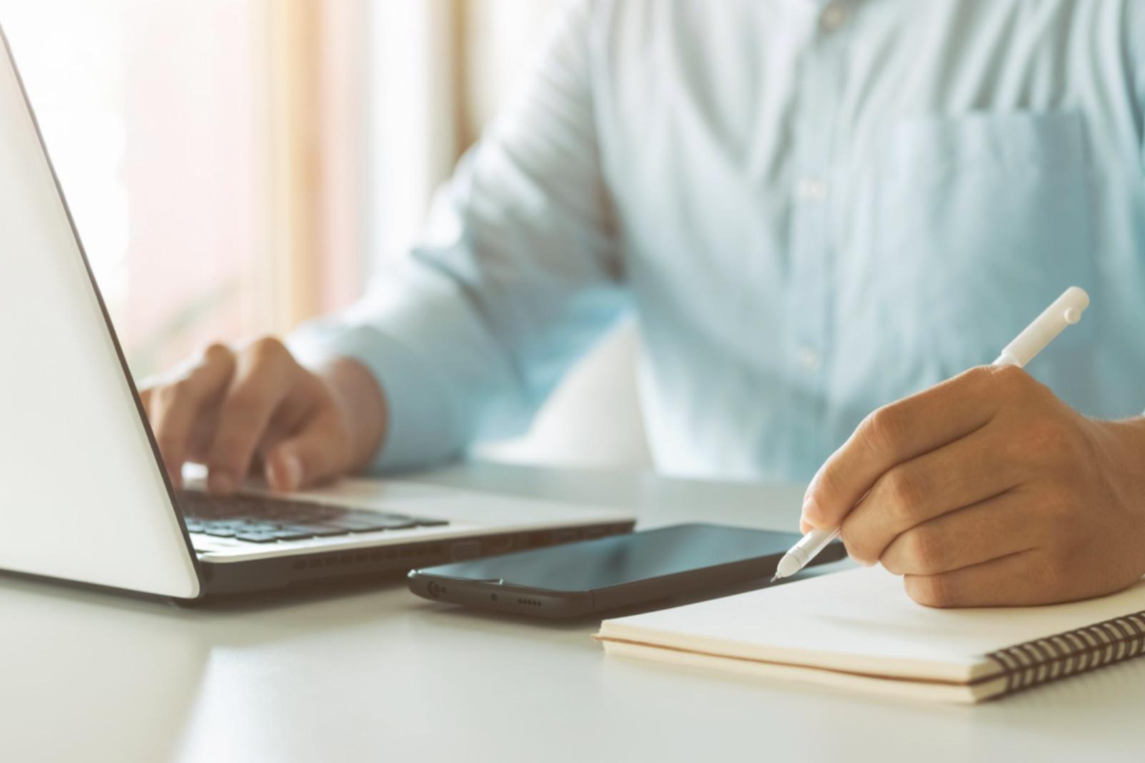 SEO content writing workspace showing keyword research tools and content planning